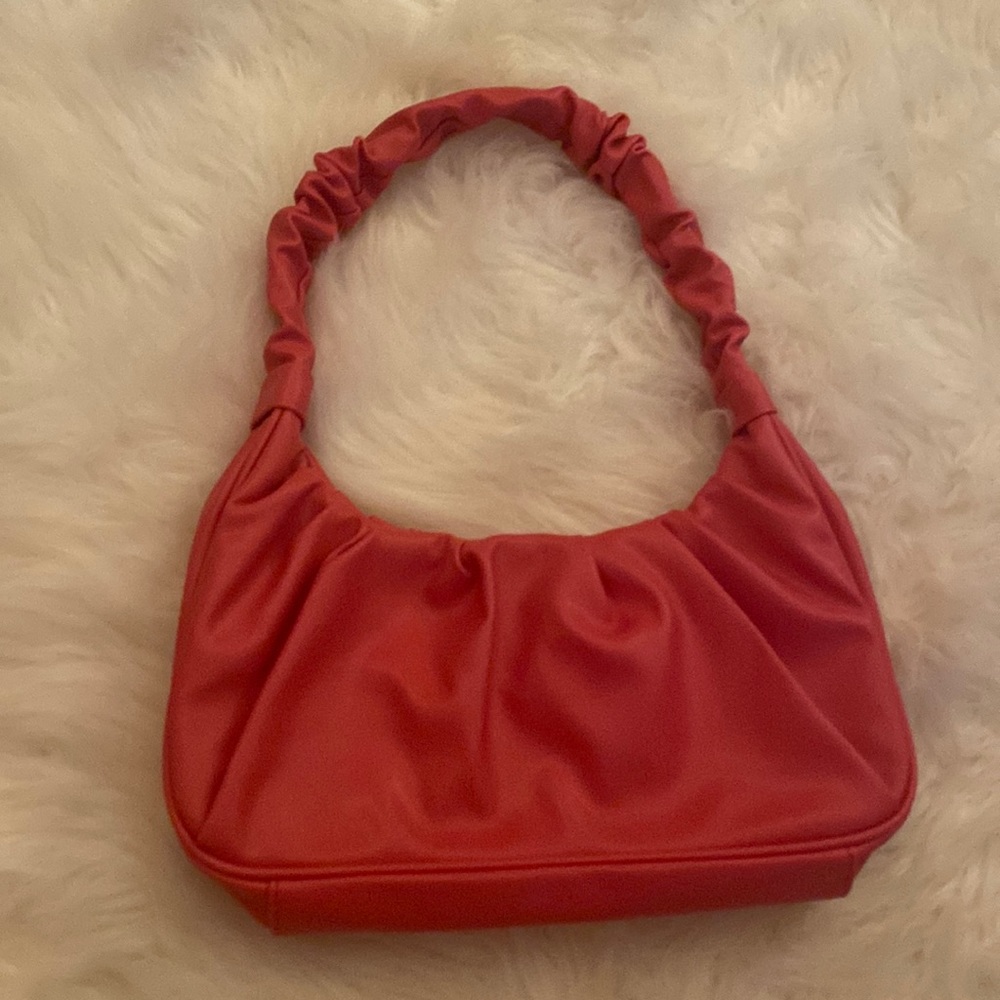 Olivia & Kate Pink ruched purse NWOT